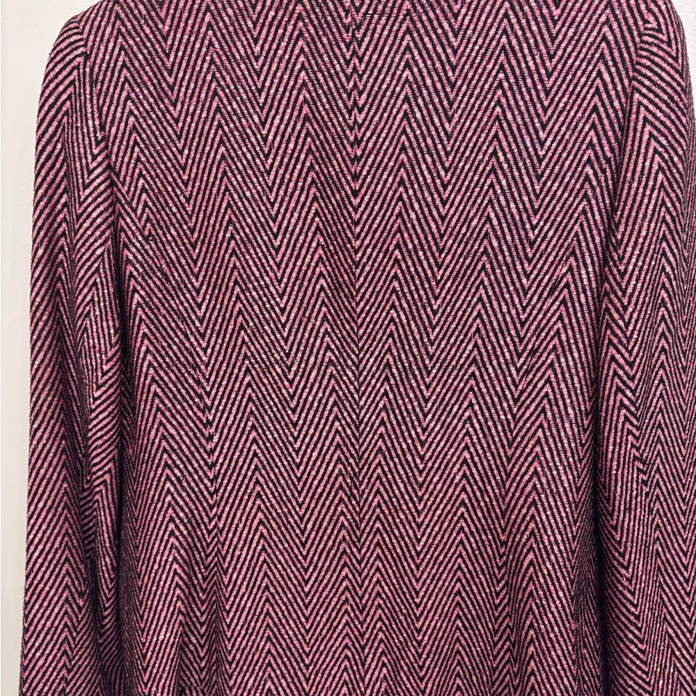 Vintage Austin Reed London New York Pink & Black Chevron Blazer Women’s Size 8 - Picture 3 of 6